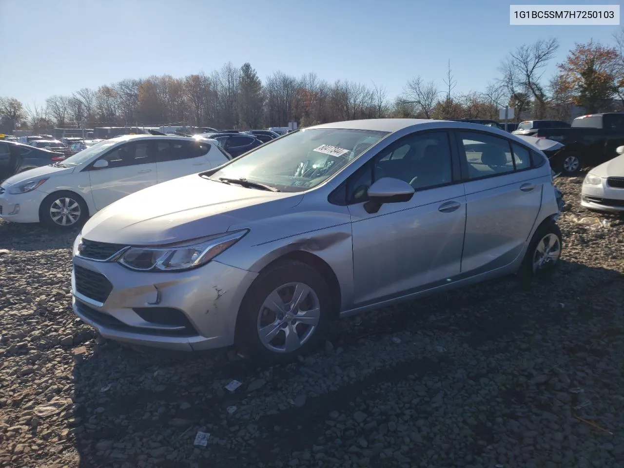 2017 Chevrolet Cruze Ls VIN: 1G1BC5SM7H7250103 Lot: 80417344