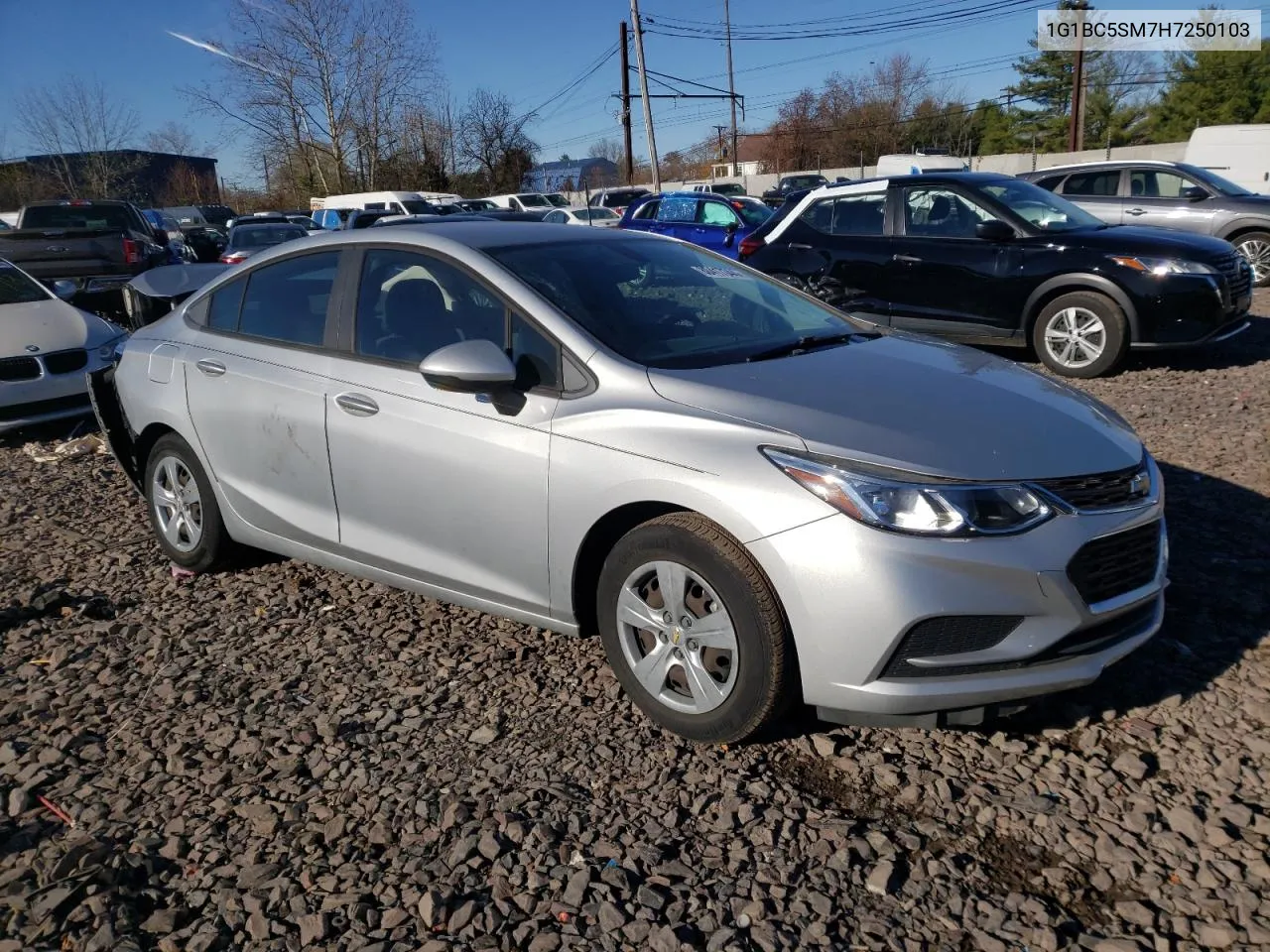 2017 Chevrolet Cruze Ls VIN: 1G1BC5SM7H7250103 Lot: 80417344