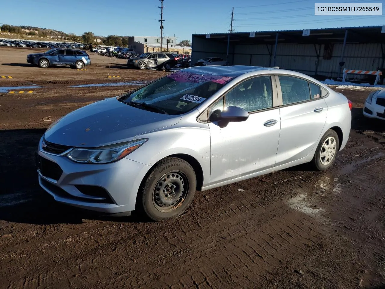 2017 Chevrolet Cruze Ls VIN: 1G1BC5SM1H7265549 Lot: 80520224