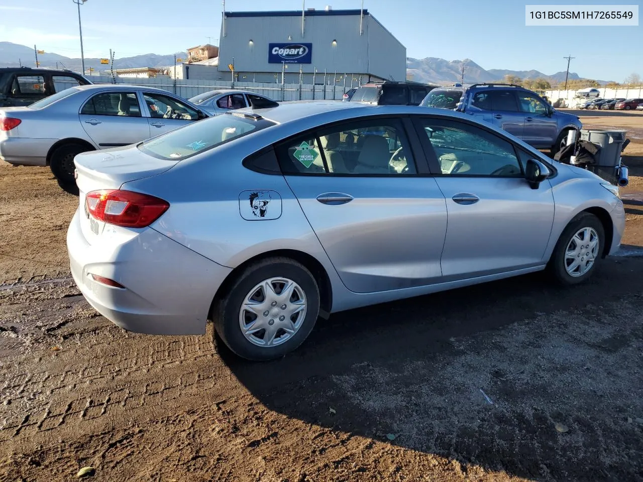 2017 Chevrolet Cruze Ls VIN: 1G1BC5SM1H7265549 Lot: 80520224