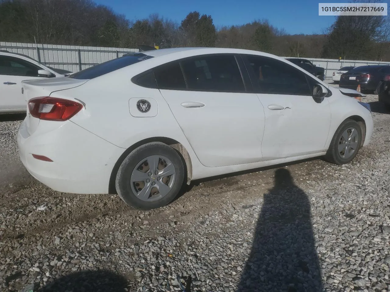 2017 Chevrolet Cruze Ls VIN: 1G1BC5SM2H7217669 Lot: 80825014