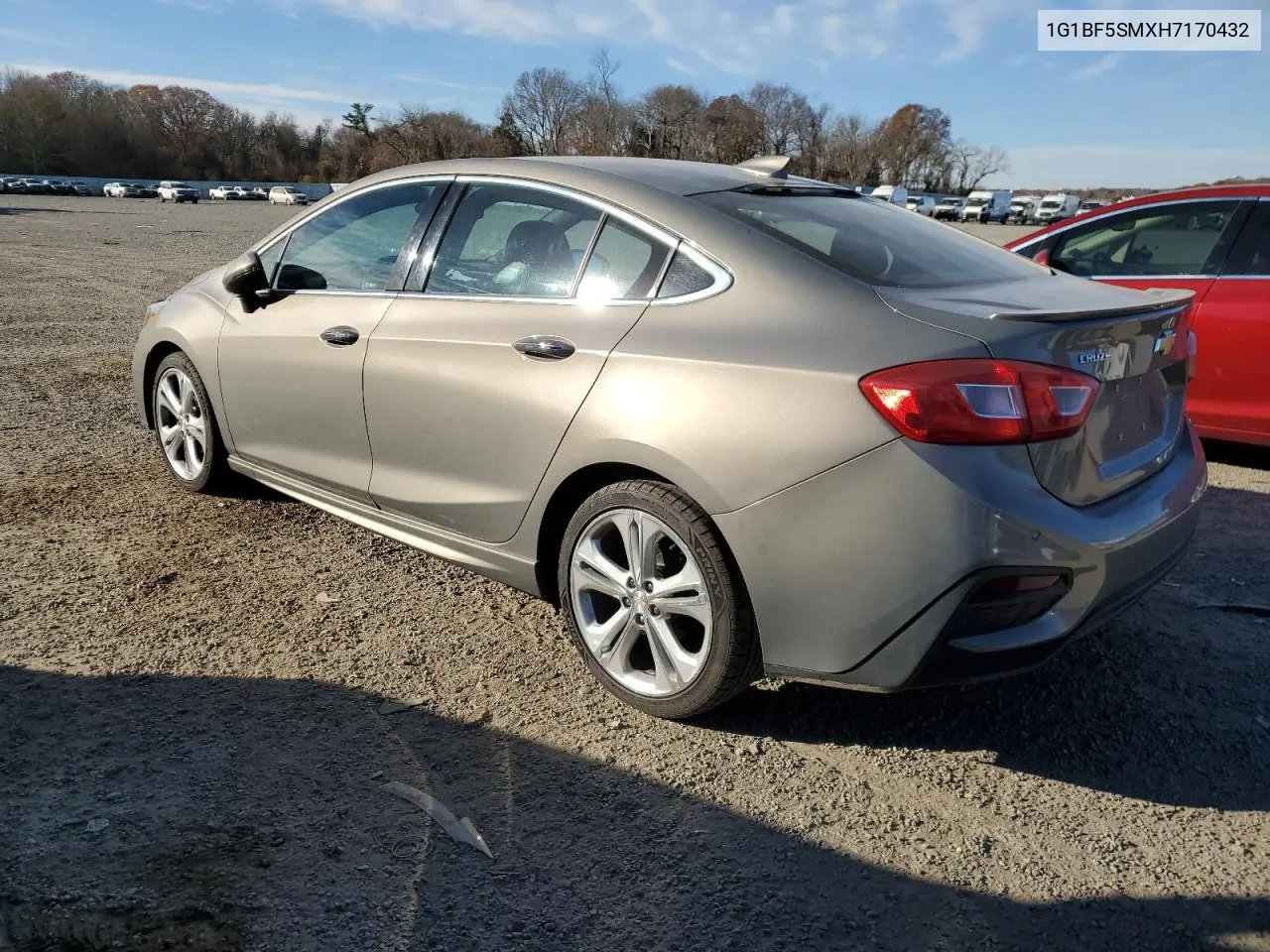 2017 Chevrolet Cruze Premier VIN: 1G1BF5SMXH7170432 Lot: 80864514