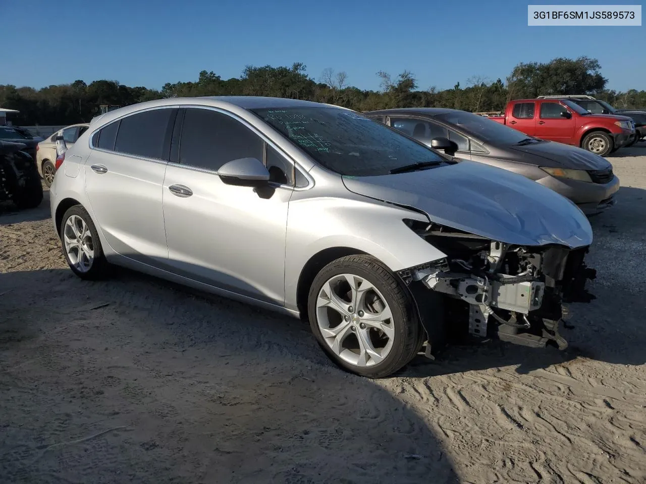 3G1BF6SM1JS589573 2018 Chevrolet Cruze Premier