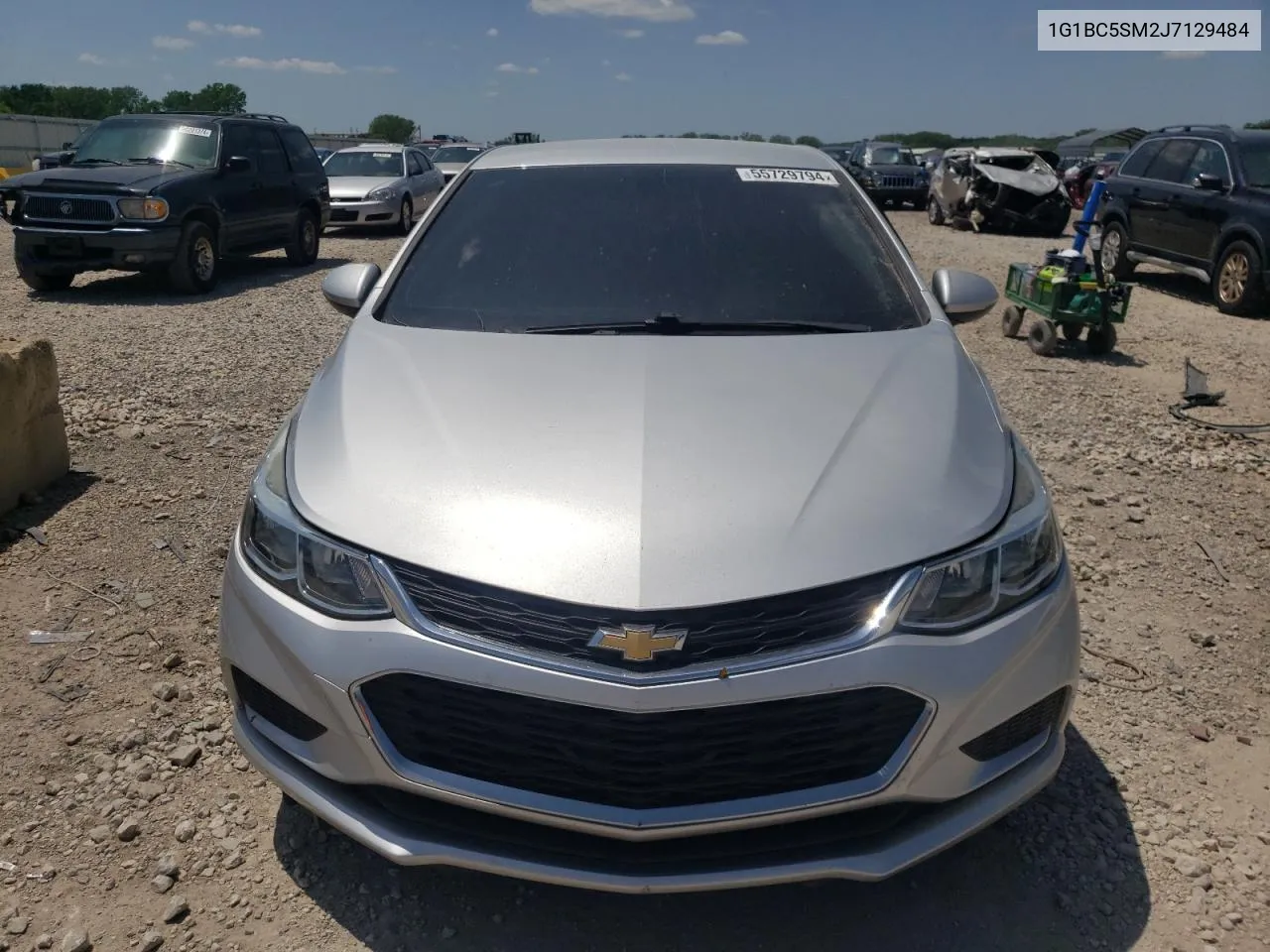 2018 Chevrolet Cruze Ls VIN: 1G1BC5SM2J7129484 Lot: 55729794