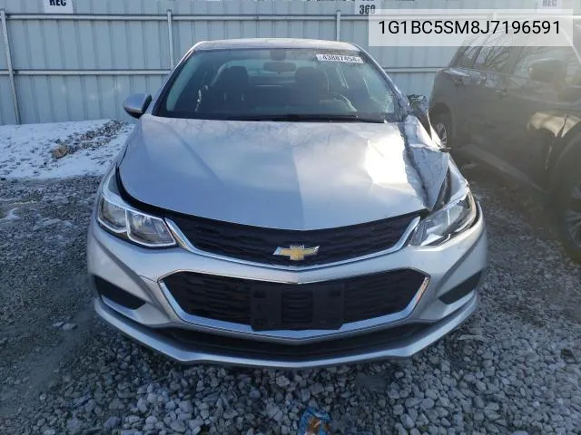 2018 Chevrolet Cruze Ls VIN: 1G1BC5SM8J7196591 Lot: 57552614