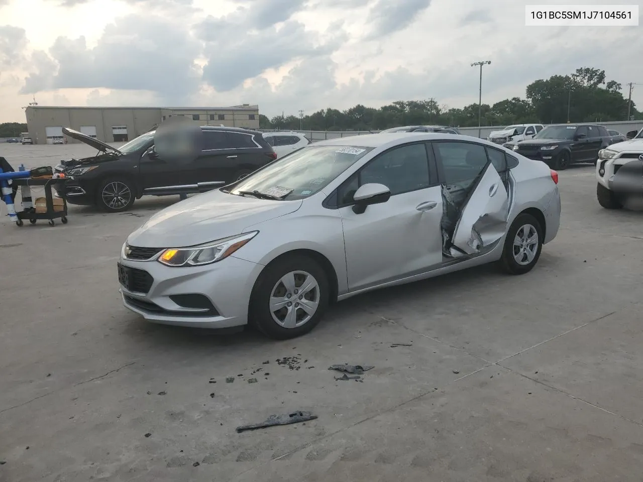 2018 Chevrolet Cruze Ls VIN: 1G1BC5SM1J7104561 Lot: 58310154