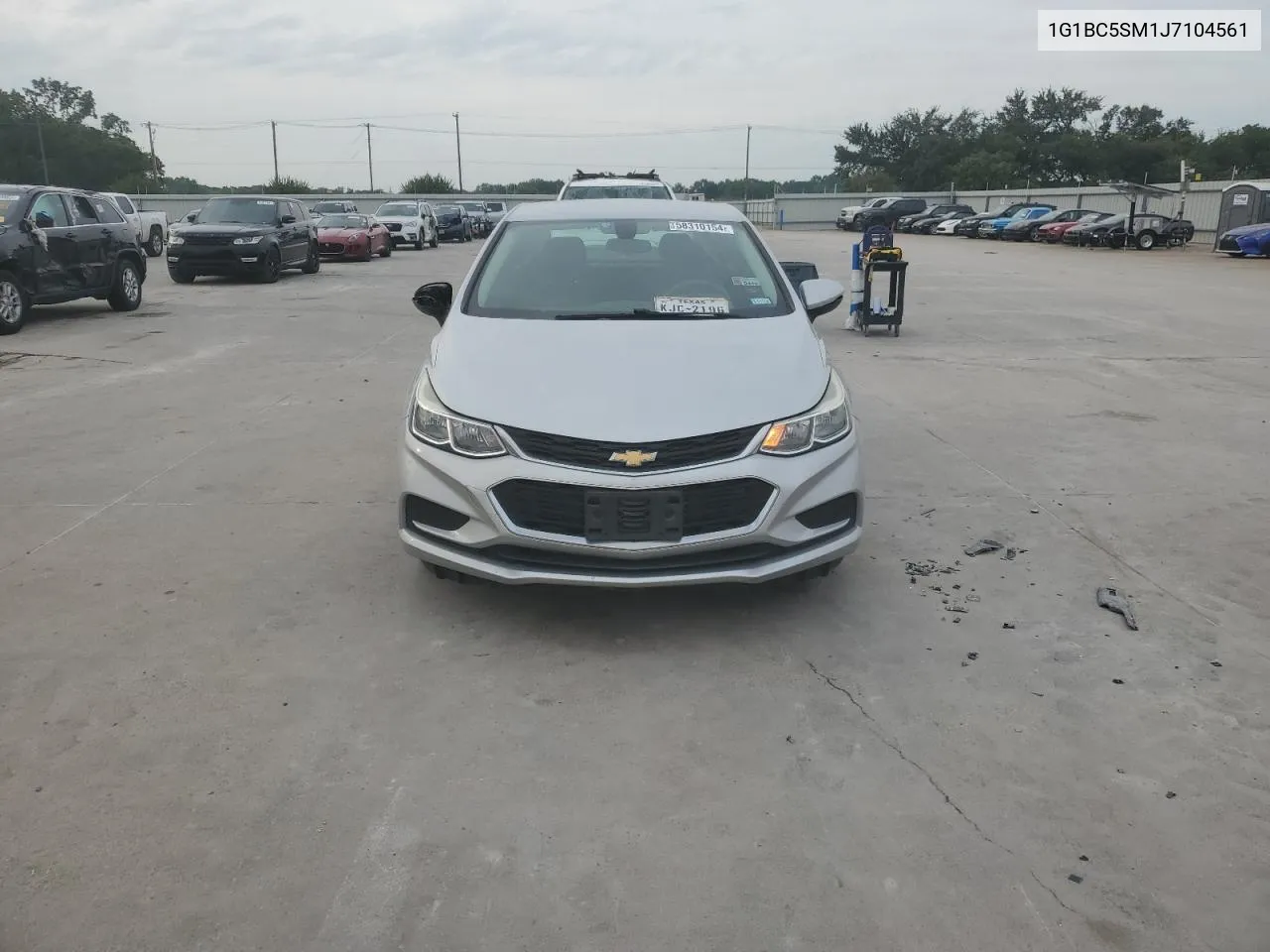 2018 Chevrolet Cruze Ls VIN: 1G1BC5SM1J7104561 Lot: 58310154