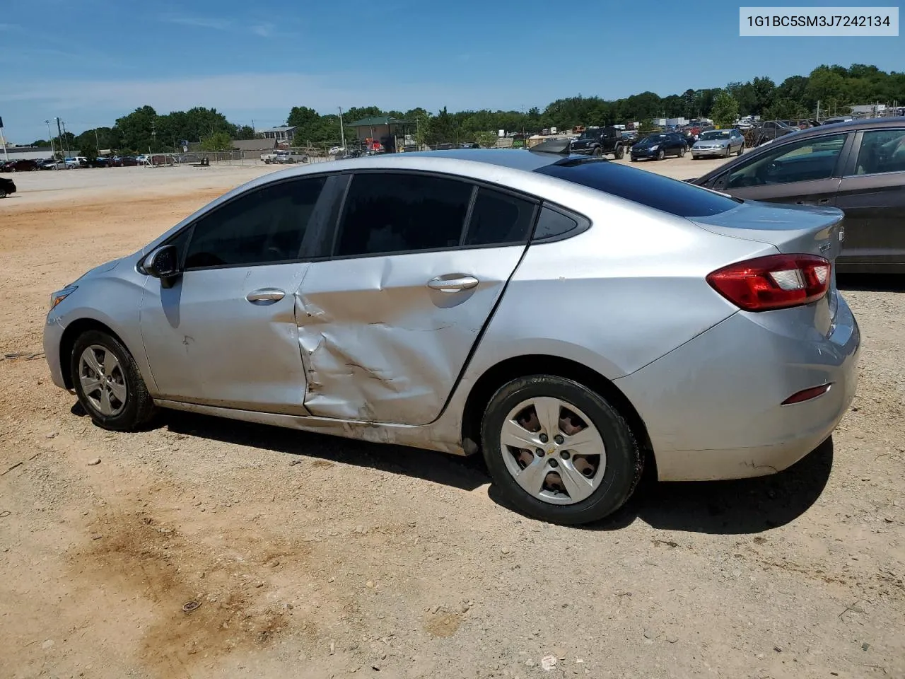 2018 Chevrolet Cruze Ls VIN: 1G1BC5SM3J7242134 Lot: 60670334