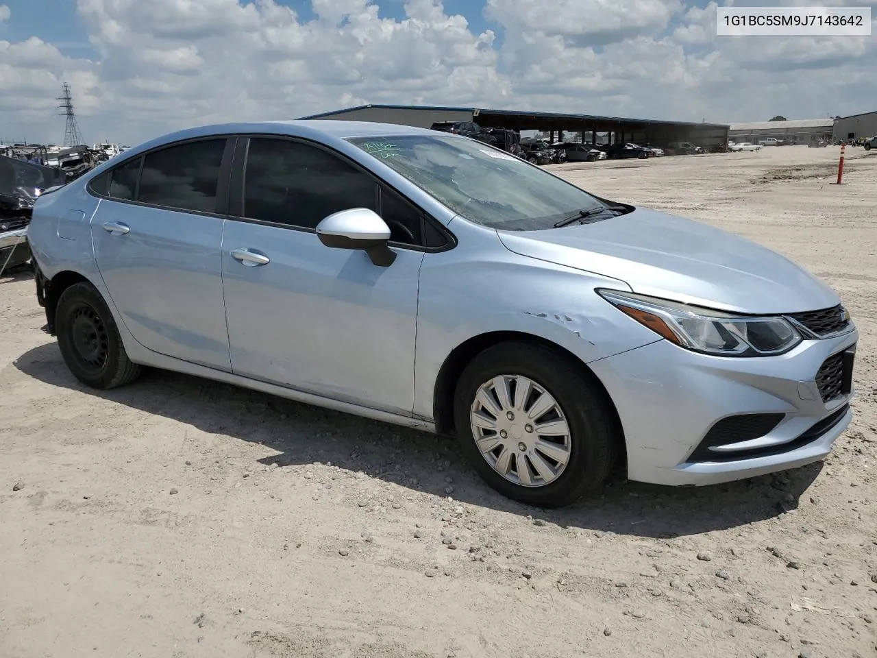 2018 Chevrolet Cruze Ls VIN: 1G1BC5SM9J7143642 Lot: 60814974