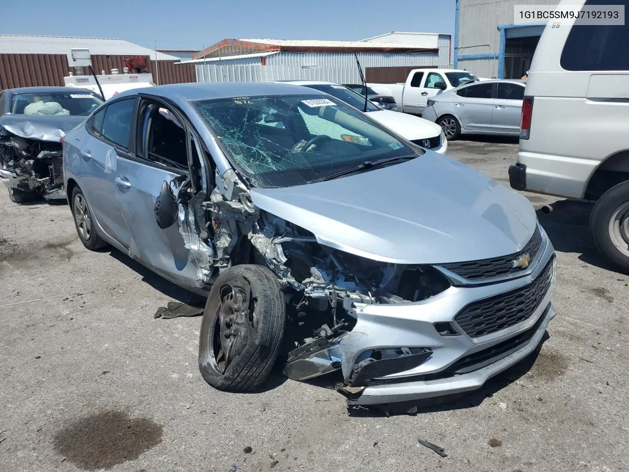 2018 Chevrolet Cruze Ls VIN: 1G1BC5SM9J7192193 Lot: 61636384