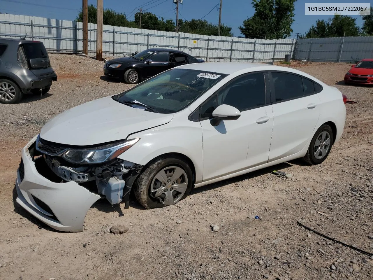 2018 Chevrolet Cruze Ls VIN: 1G1BC5SM2J7222067 Lot: 62567774