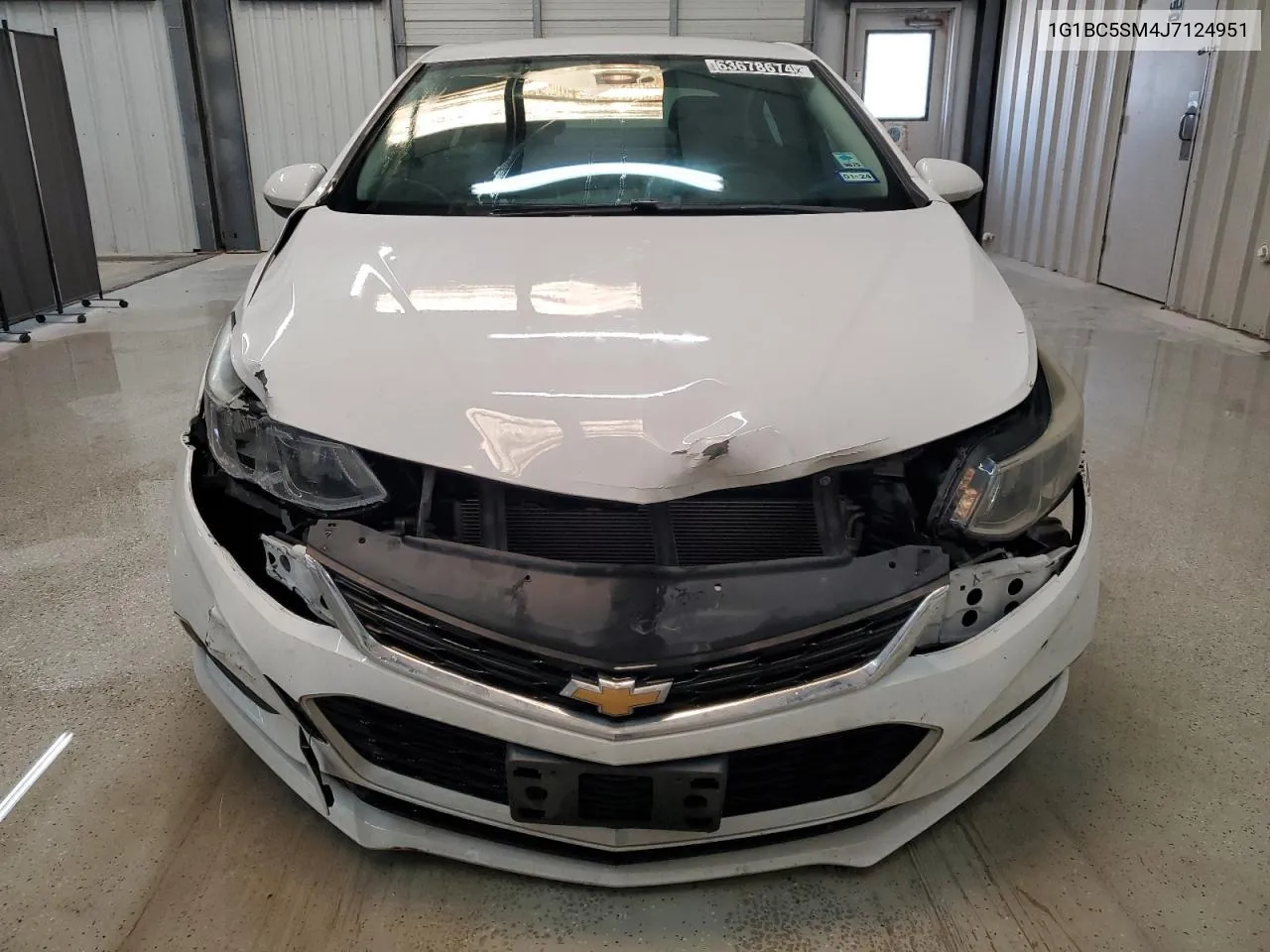 2018 Chevrolet Cruze Ls VIN: 1G1BC5SM4J7124951 Lot: 63678674