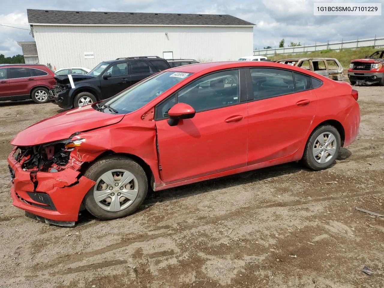 2018 Chevrolet Cruze Ls VIN: 1G1BC5SM0J7101229 Lot: 64058954