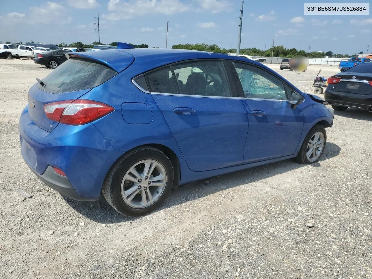 2018 Chevrolet Cruze Lt VIN: 3G1BE6SM7JS526884 Lot: 66761424