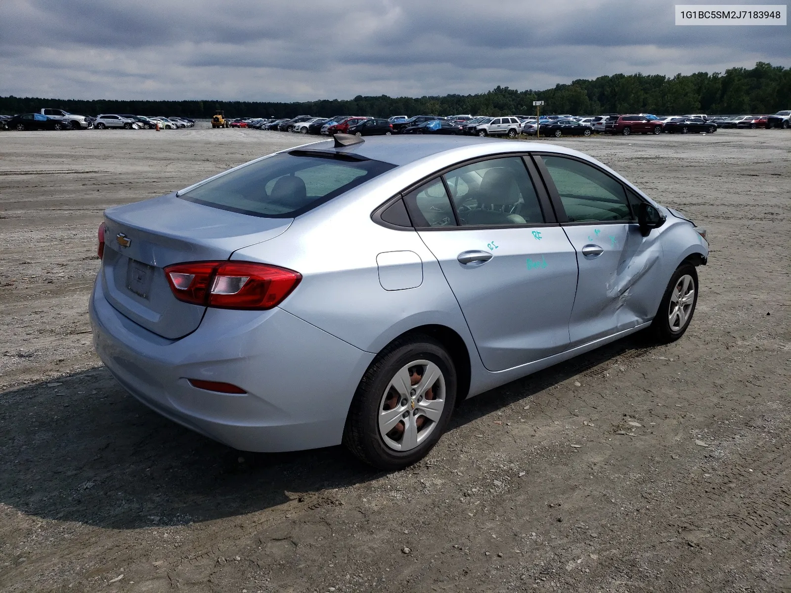 2018 Chevrolet Cruze Ls VIN: 1G1BC5SM2J7183948 Lot: 66857174