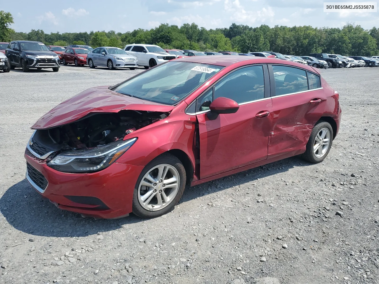 2018 Chevrolet Cruze Lt VIN: 3G1BE6SM2JS535878 Lot: 67518864