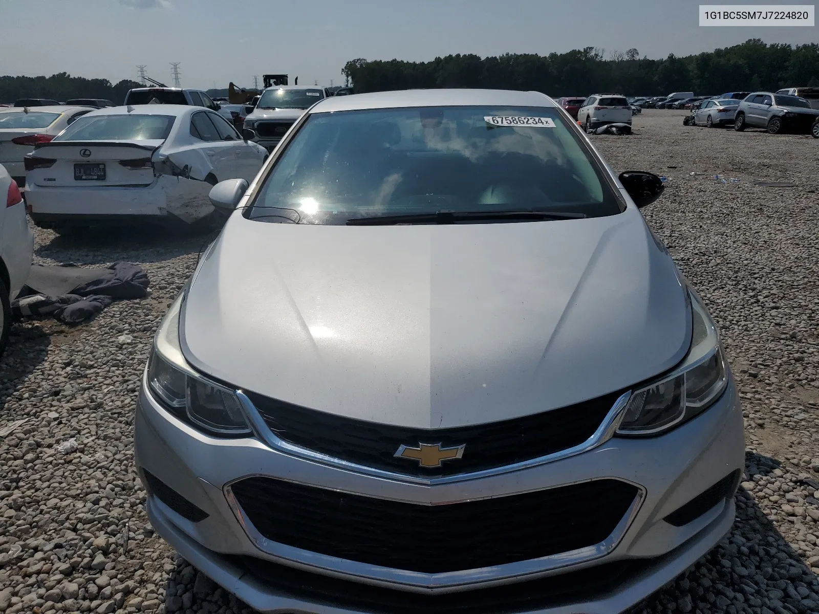 2018 Chevrolet Cruze Ls VIN: 1G1BC5SM7J7224820 Lot: 67586234