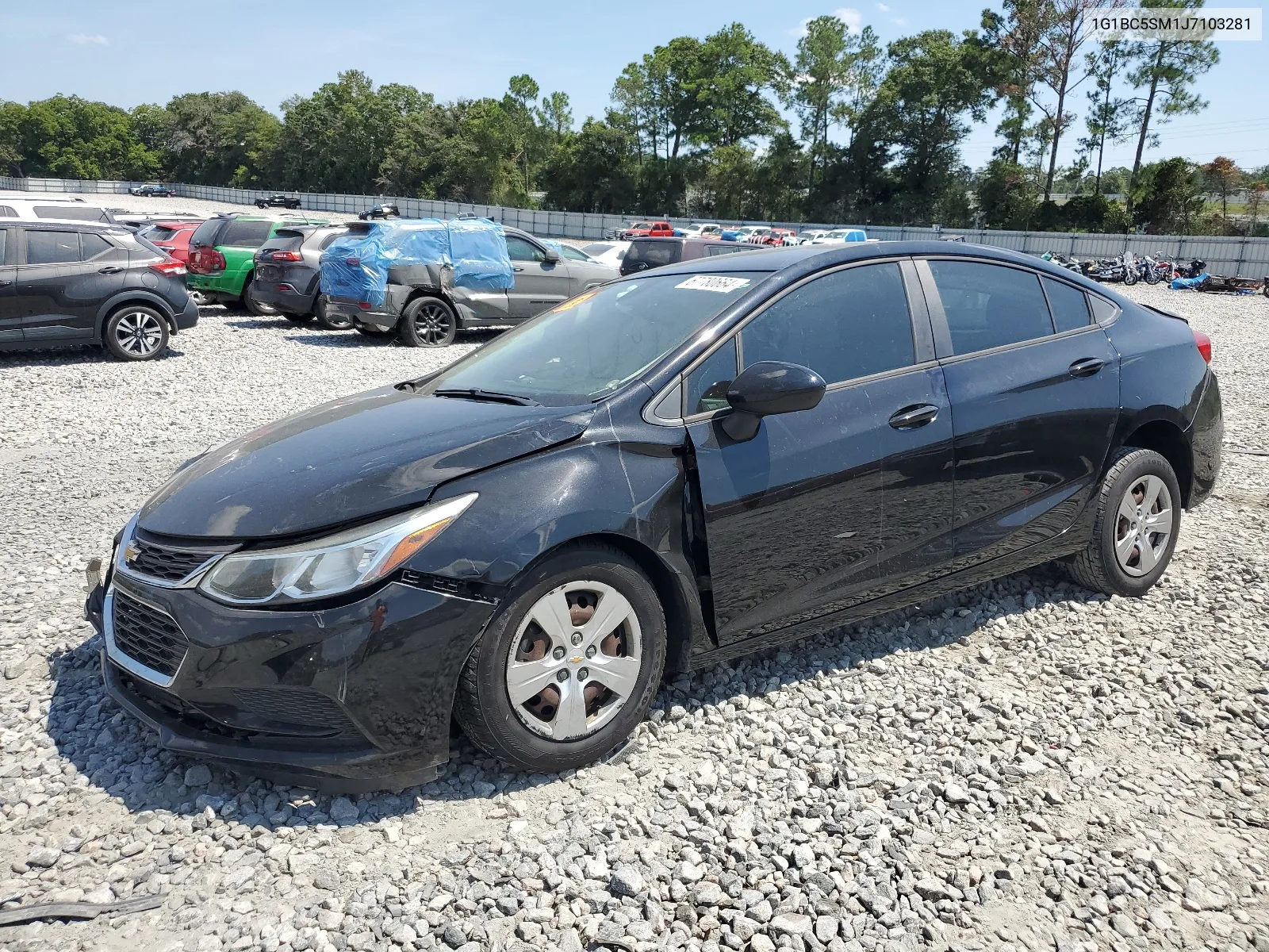 2018 Chevrolet Cruze Ls VIN: 1G1BC5SM1J7103281 Lot: 67780664