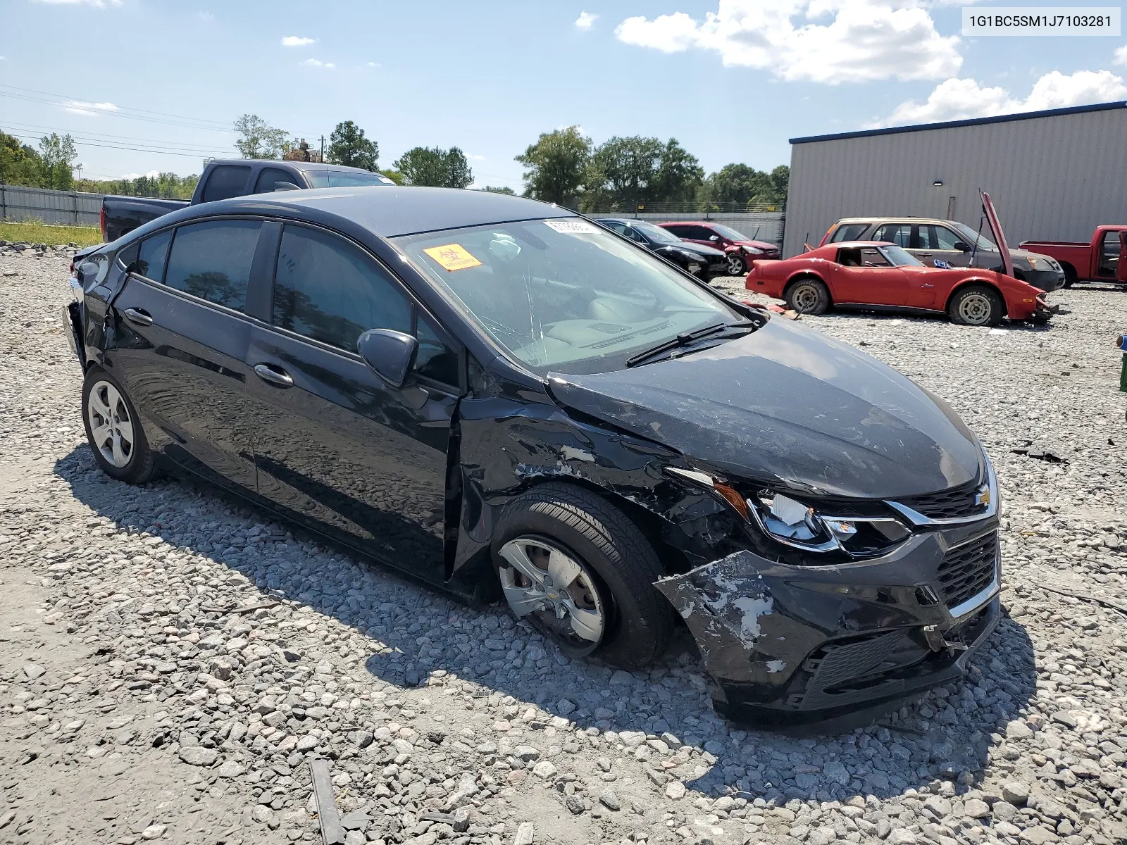 2018 Chevrolet Cruze Ls VIN: 1G1BC5SM1J7103281 Lot: 67780664