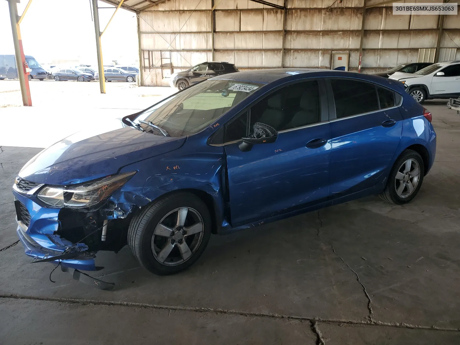 3G1BE6SMXJS653063 2018 Chevrolet Cruze Lt