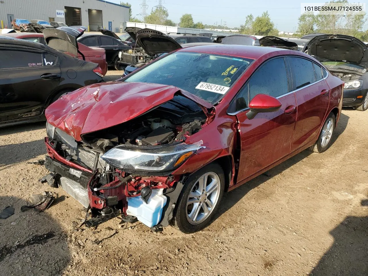 2018 Chevrolet Cruze Lt VIN: 1G1BE5SM4J7124555 Lot: 67952134