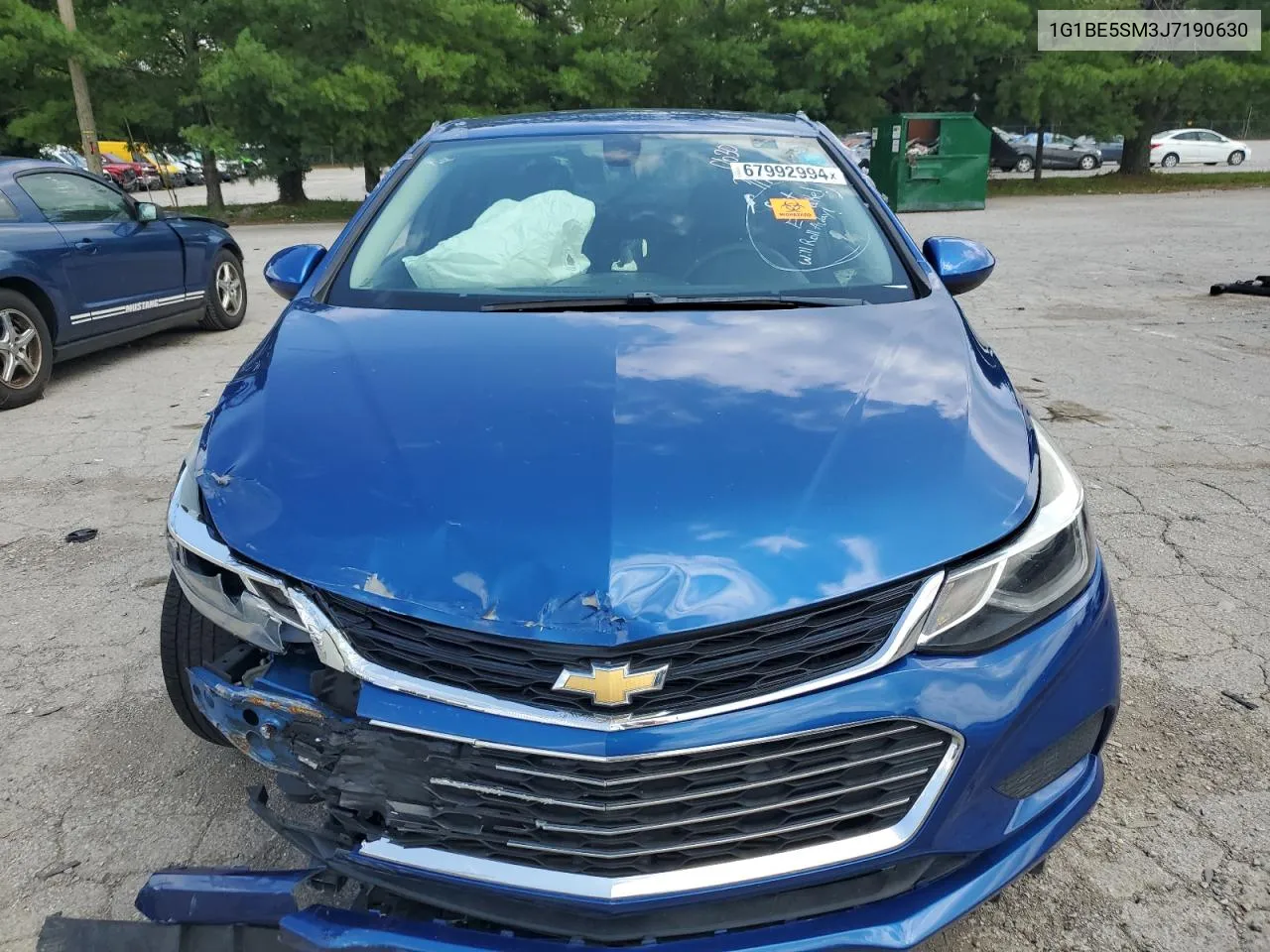 2018 Chevrolet Cruze Lt VIN: 1G1BE5SM3J7190630 Lot: 67992994