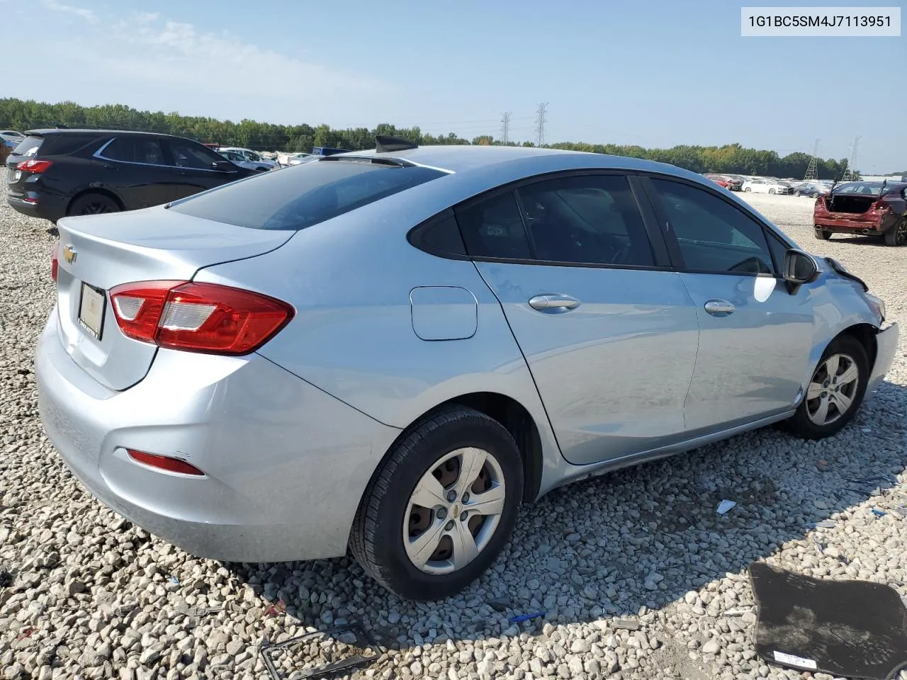 2018 Chevrolet Cruze Ls VIN: 1G1BC5SM4J7113951 Lot: 69053954