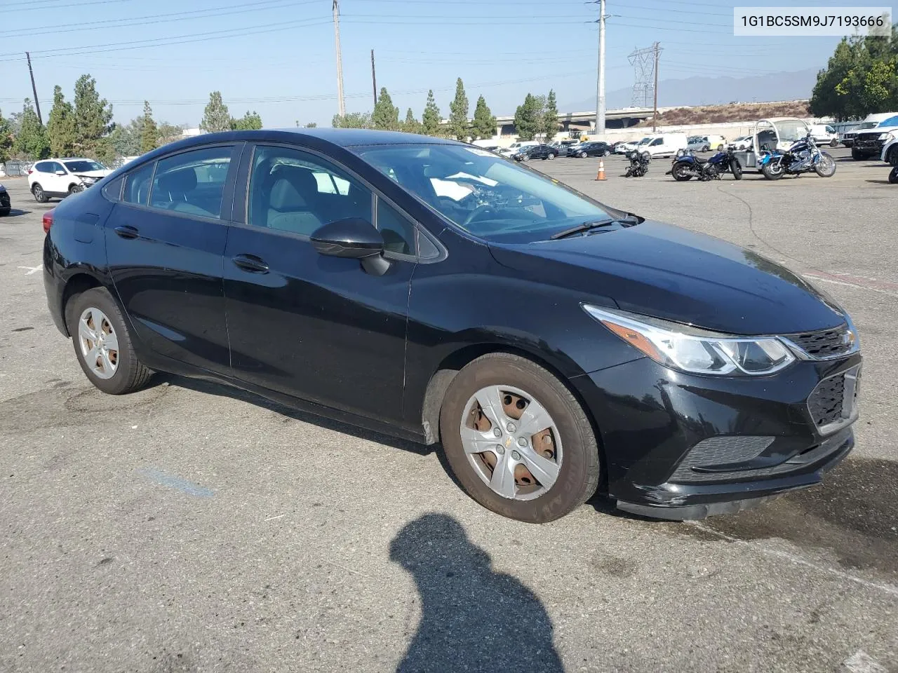 2018 Chevrolet Cruze Ls VIN: 1G1BC5SM9J7193666 Lot: 69347104