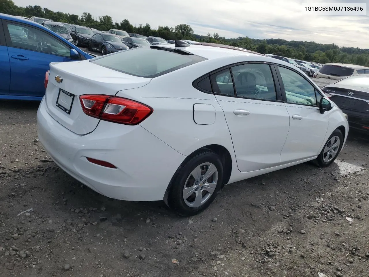 2018 Chevrolet Cruze Ls VIN: 1G1BC5SM0J7136496 Lot: 69842094