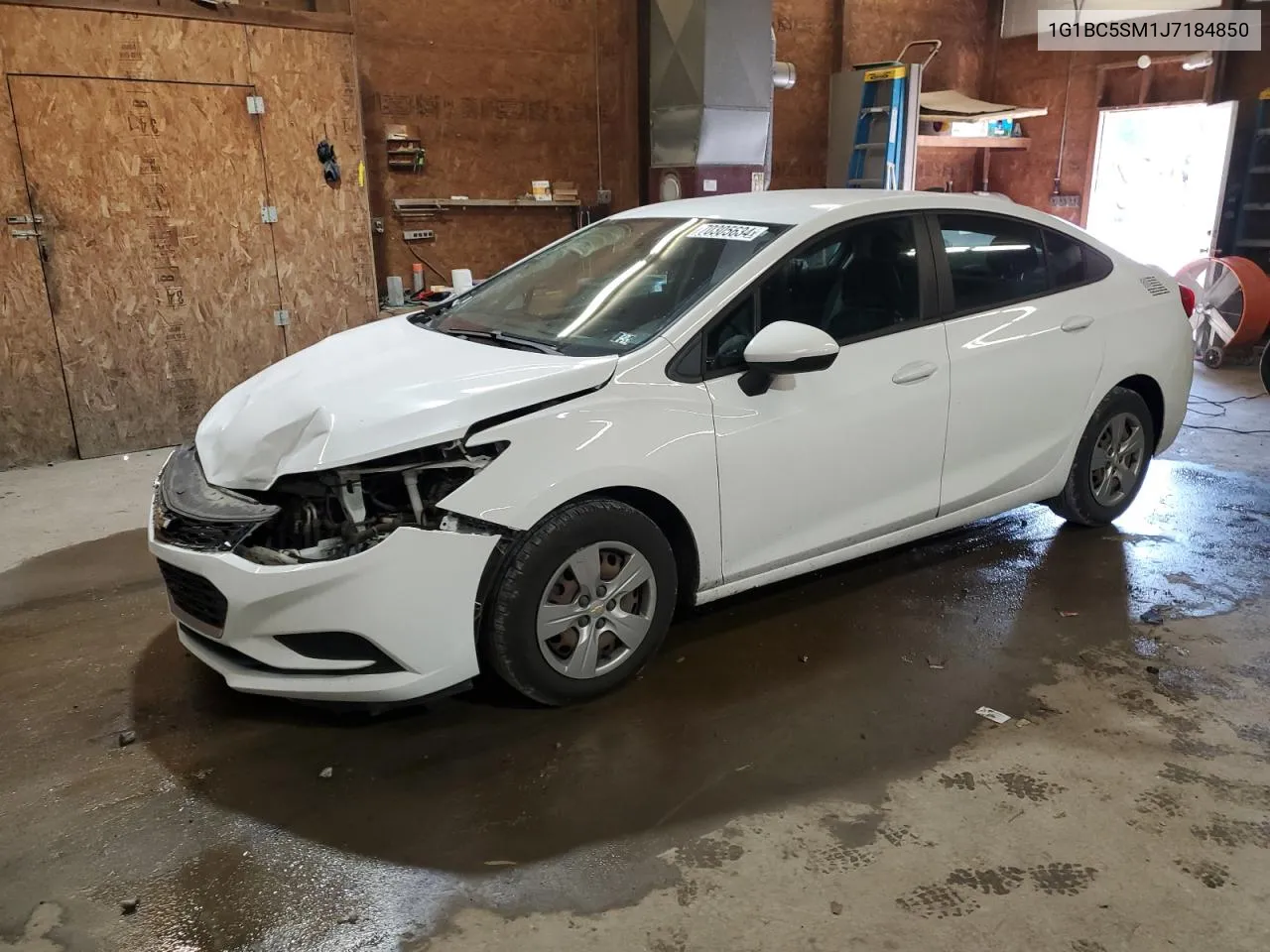 2018 Chevrolet Cruze Ls VIN: 1G1BC5SM1J7184850 Lot: 70305634