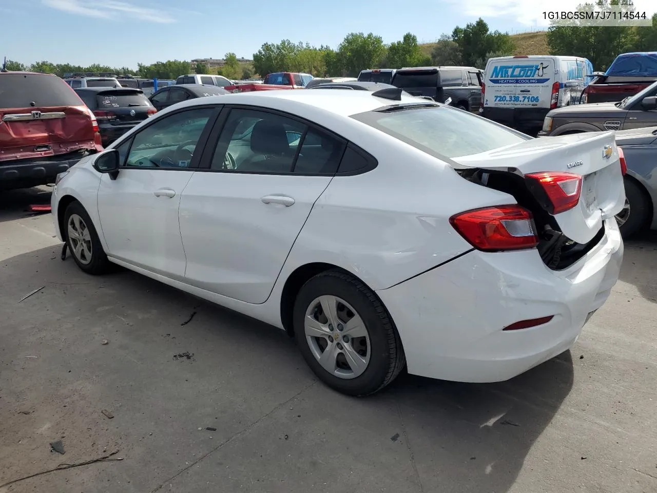 2018 Chevrolet Cruze Ls VIN: 1G1BC5SM7J7114544 Lot: 70650494