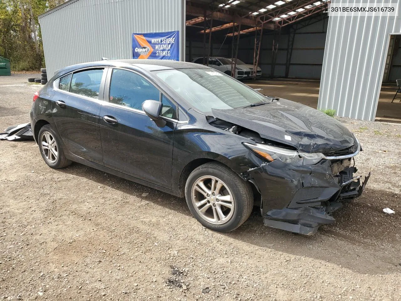 3G1BE6SMXJS616739 2018 Chevrolet Cruze Lt