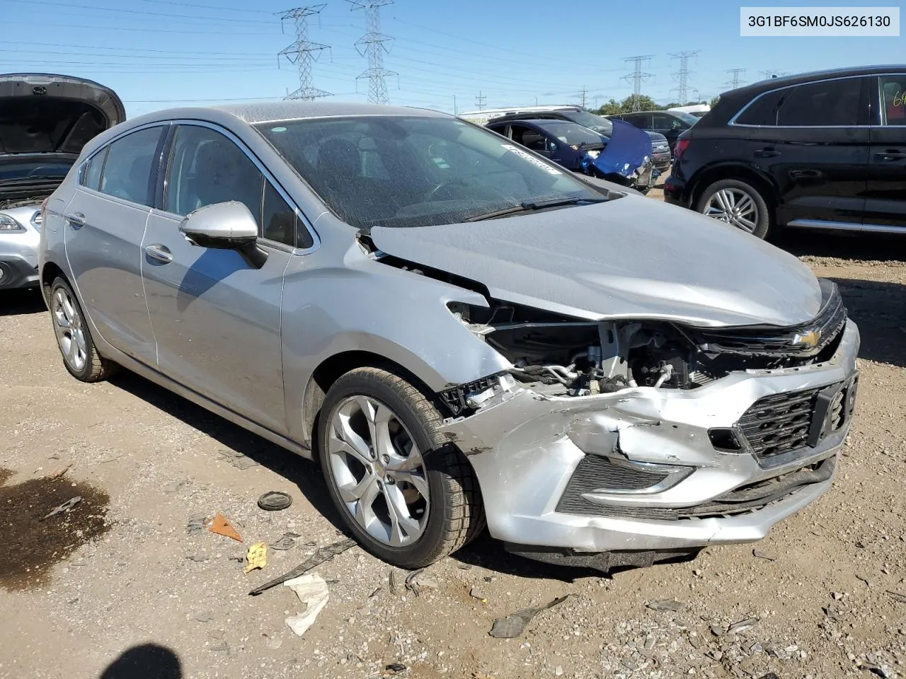 2018 Chevrolet Cruze Premier VIN: 3G1BF6SM0JS626130 Lot: 70722784