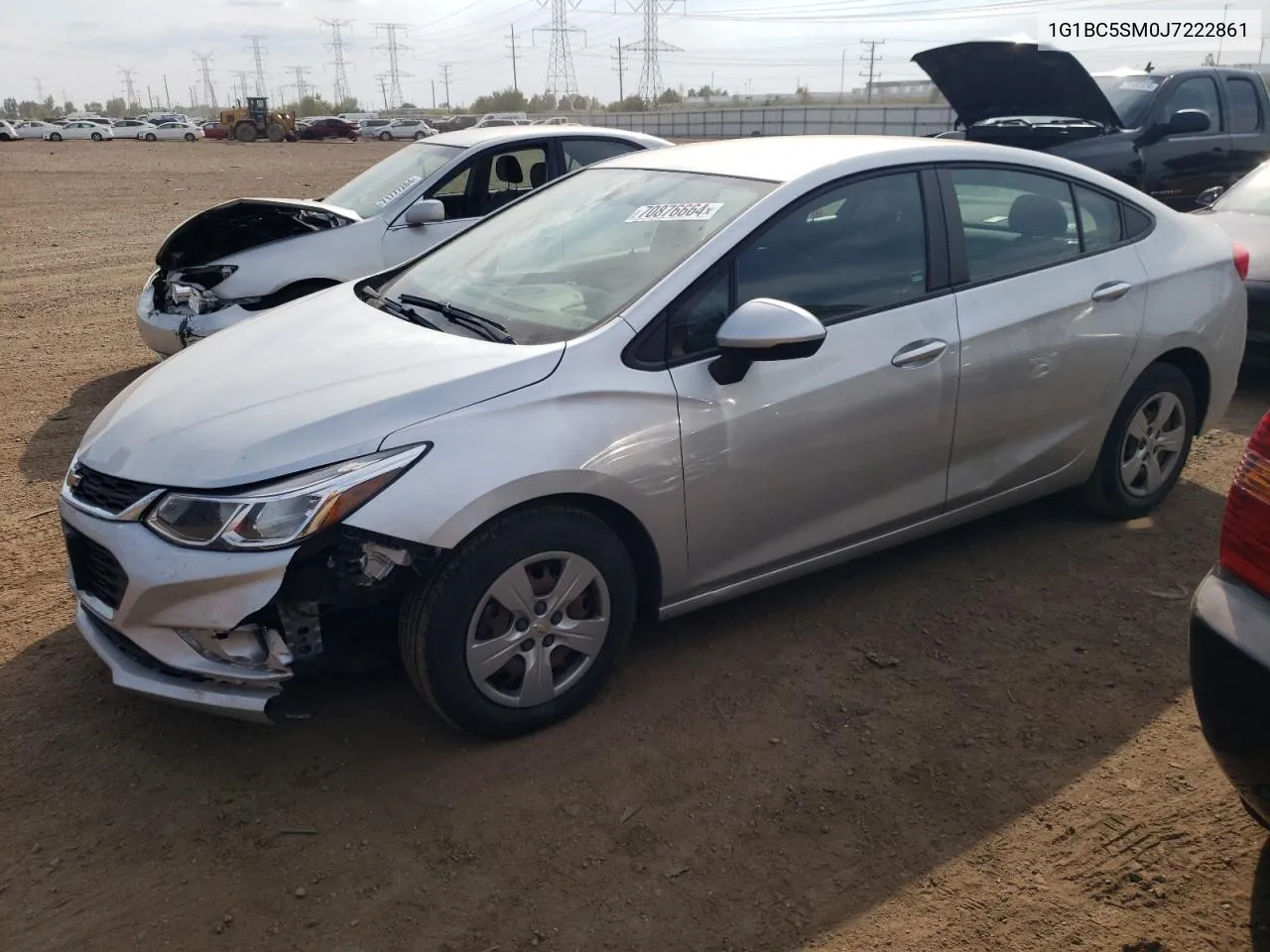 2018 Chevrolet Cruze Ls VIN: 1G1BC5SM0J7222861 Lot: 70876664