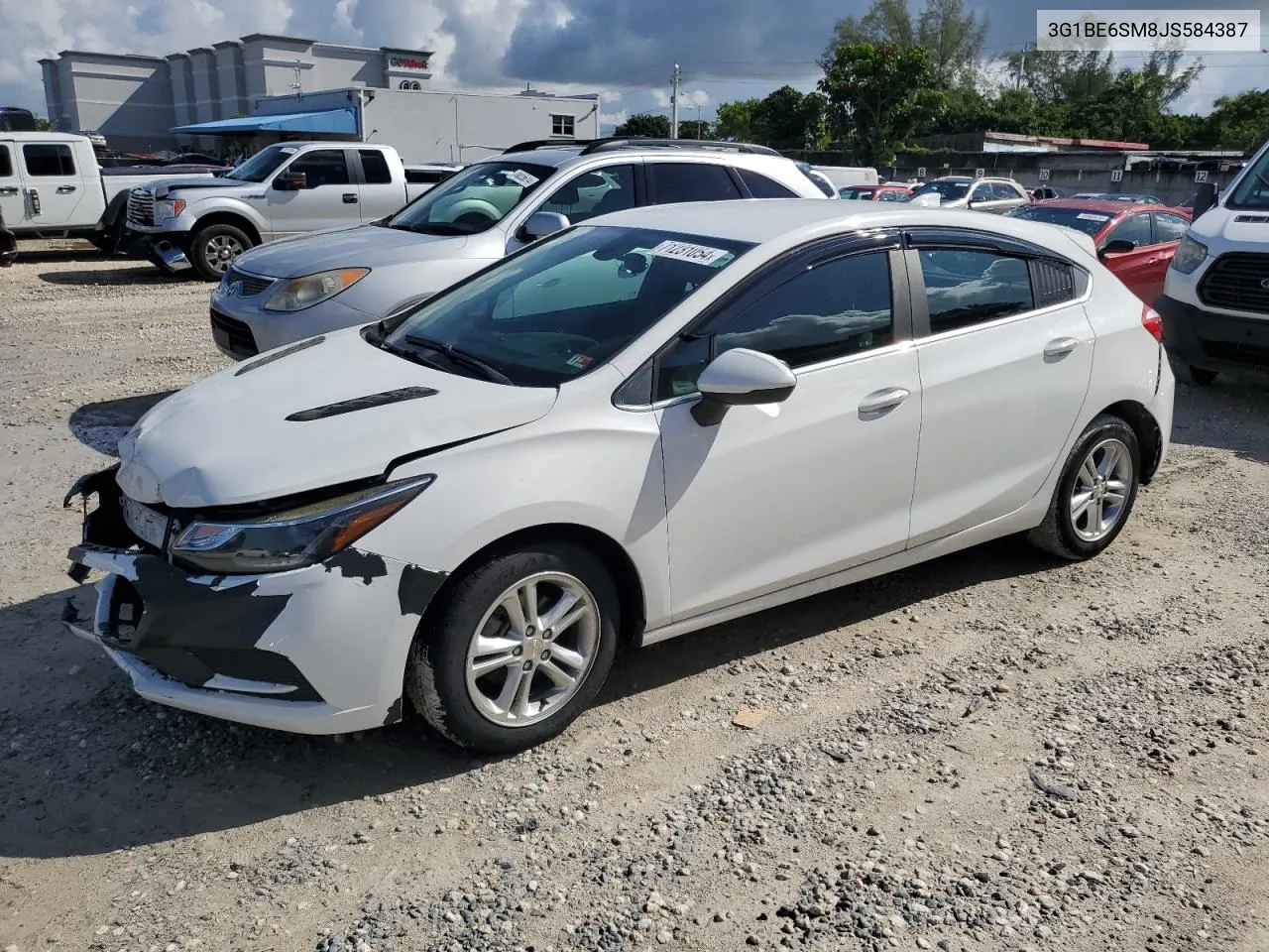 2018 Chevrolet Cruze Lt VIN: 3G1BE6SM8JS584387 Lot: 71231054