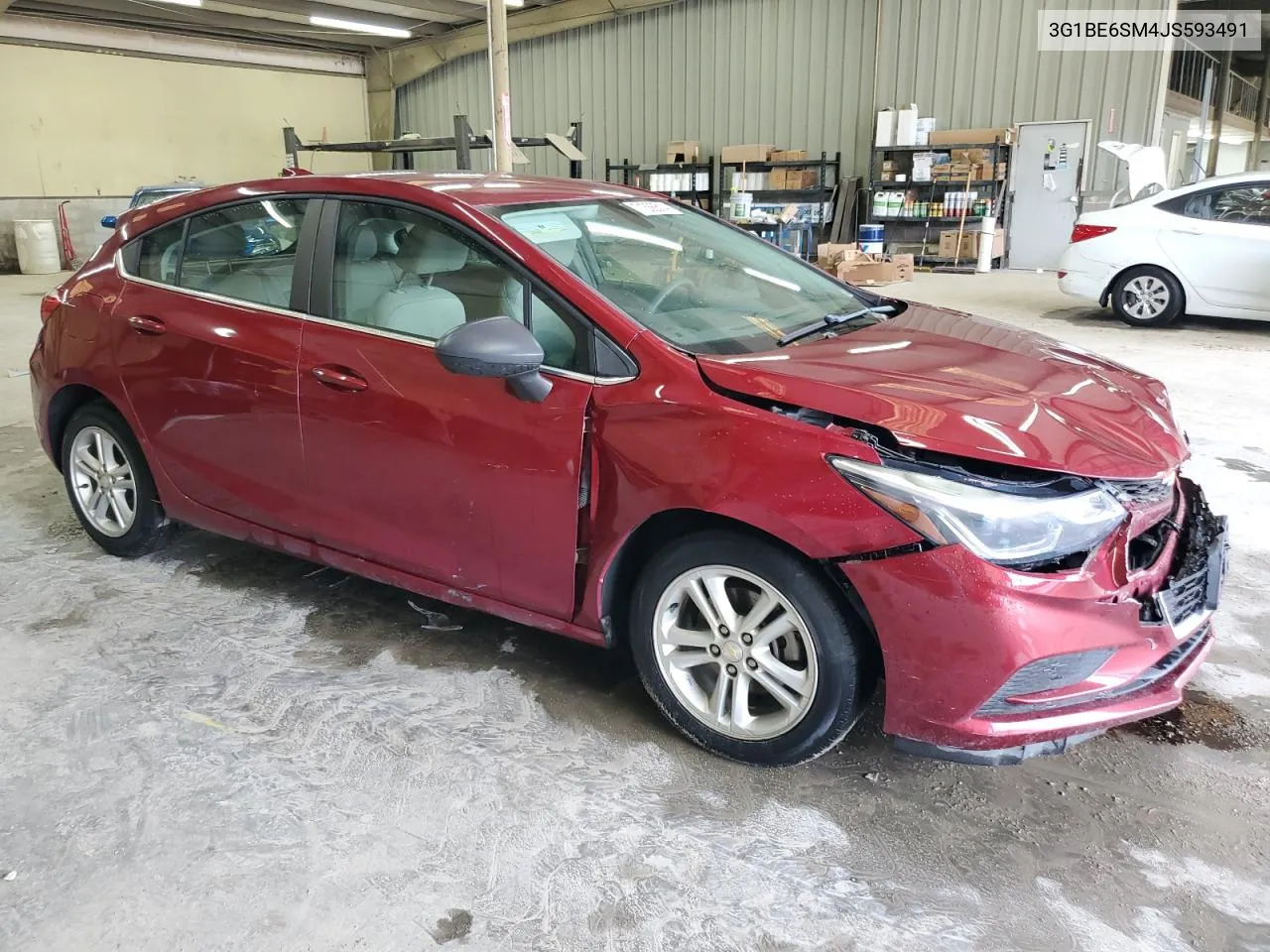 3G1BE6SM4JS593491 2018 Chevrolet Cruze Lt