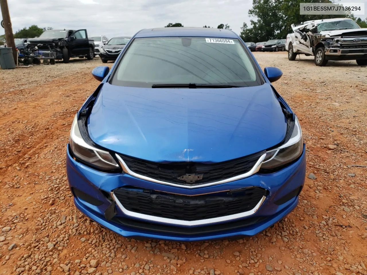 2018 Chevrolet Cruze Lt VIN: 1G1BE5SM7J7136294 Lot: 71366594