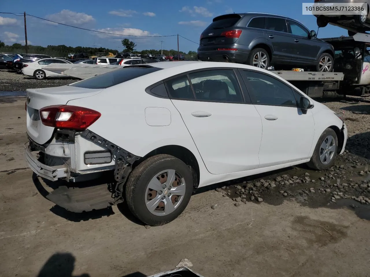 2018 Chevrolet Cruze Ls VIN: 1G1BC5SM5J7123386 Lot: 71439584