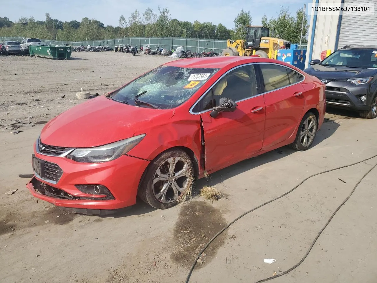 2018 Chevrolet Cruze Premier VIN: 1G1BF5SM6J7138101 Lot: 71757564