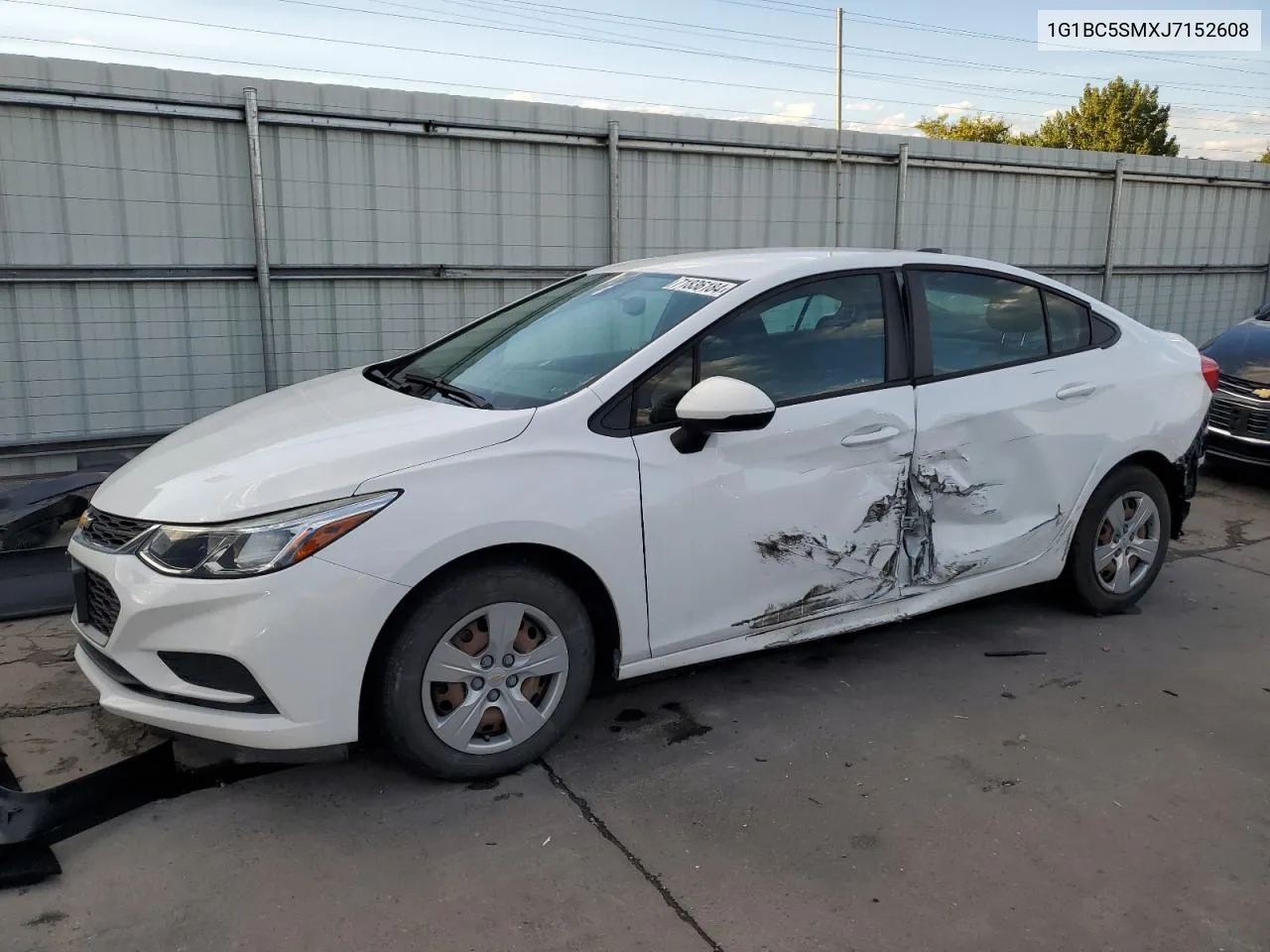 2018 Chevrolet Cruze Ls VIN: 1G1BC5SMXJ7152608 Lot: 71836184