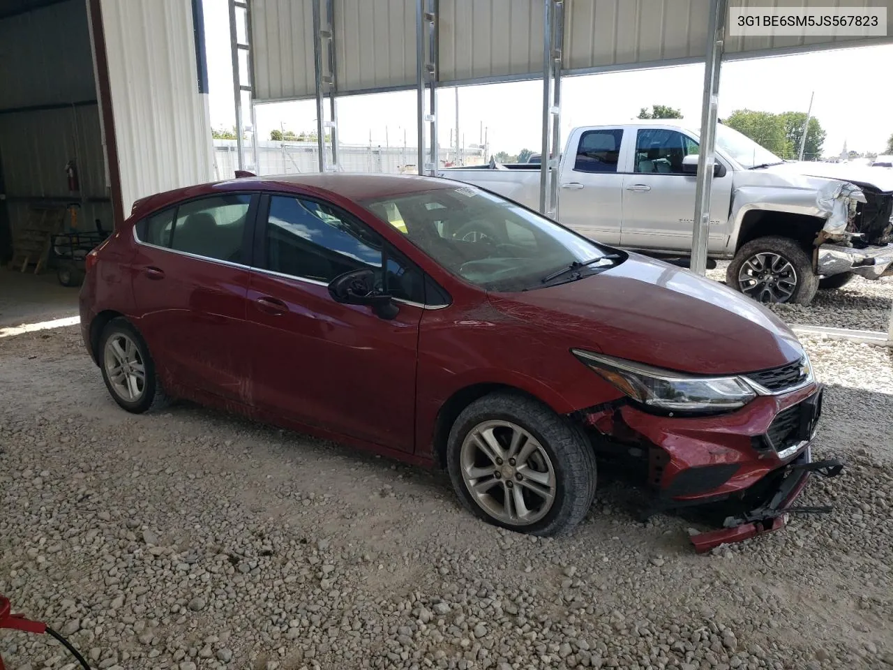 2018 Chevrolet Cruze Lt VIN: 3G1BE6SM5JS567823 Lot: 71845054