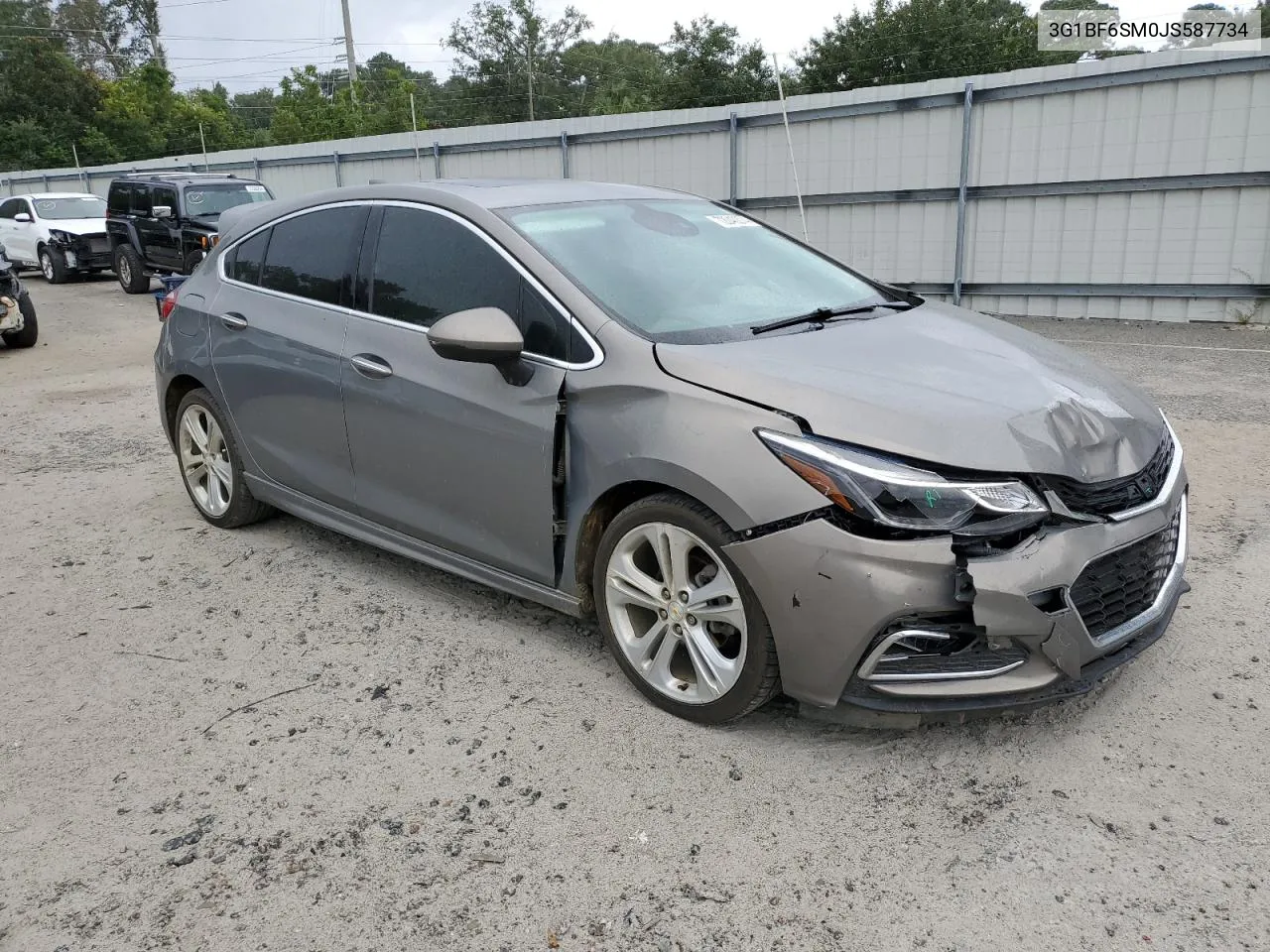 2018 Chevrolet Cruze Premier VIN: 3G1BF6SM0JS587734 Lot: 72040374