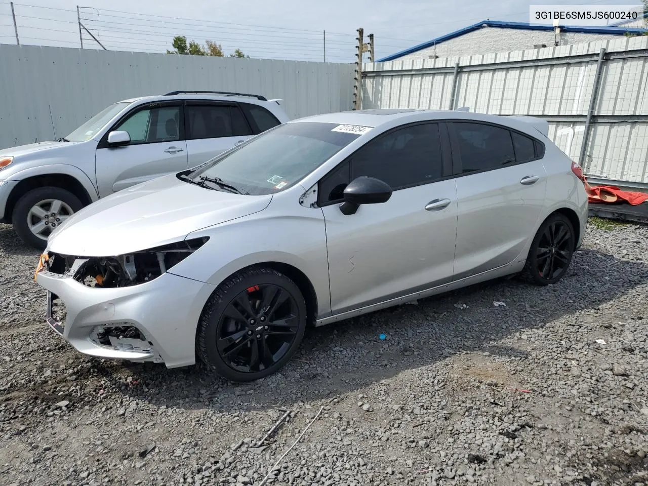 2018 Chevrolet Cruze Lt VIN: 3G1BE6SM5JS600240 Lot: 72128254