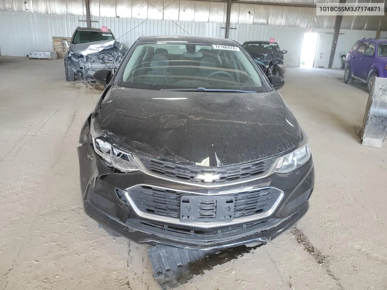 2018 Chevrolet Cruze Ls VIN: 1G1BC5SM3J7174871 Lot: 72180474