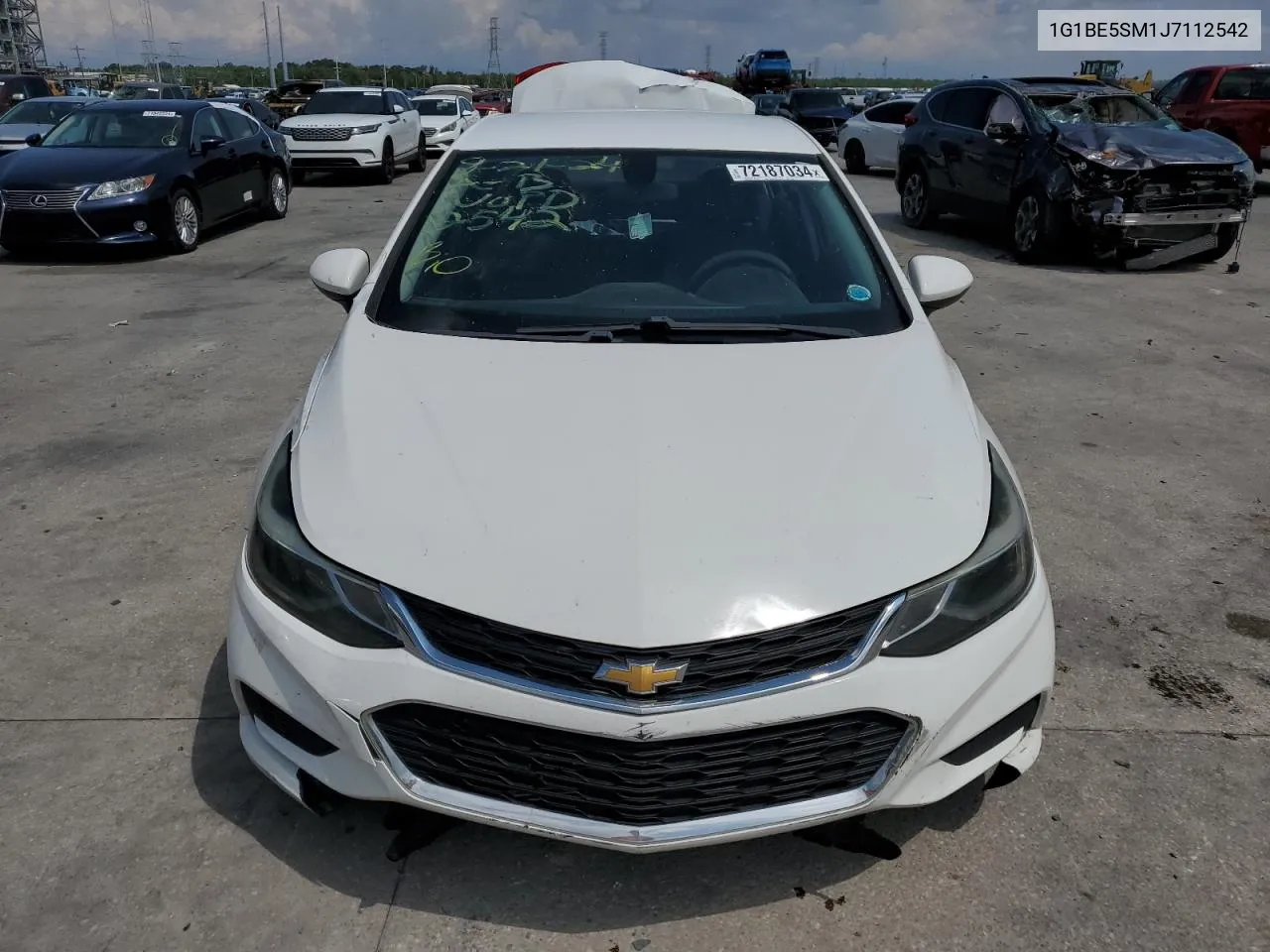 2018 Chevrolet Cruze Lt VIN: 1G1BE5SM1J7112542 Lot: 72187034