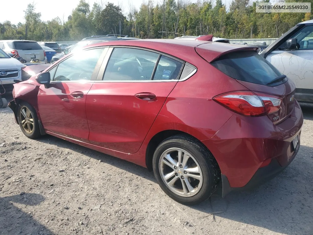 2018 Chevrolet Cruze Lt VIN: 3G1BE6SM2JS549330 Lot: 72282274