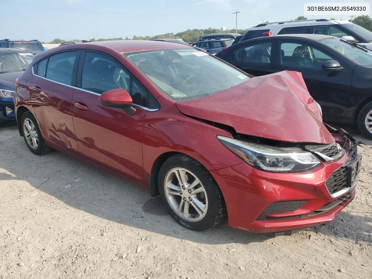 2018 Chevrolet Cruze Lt VIN: 3G1BE6SM2JS549330 Lot: 72282274