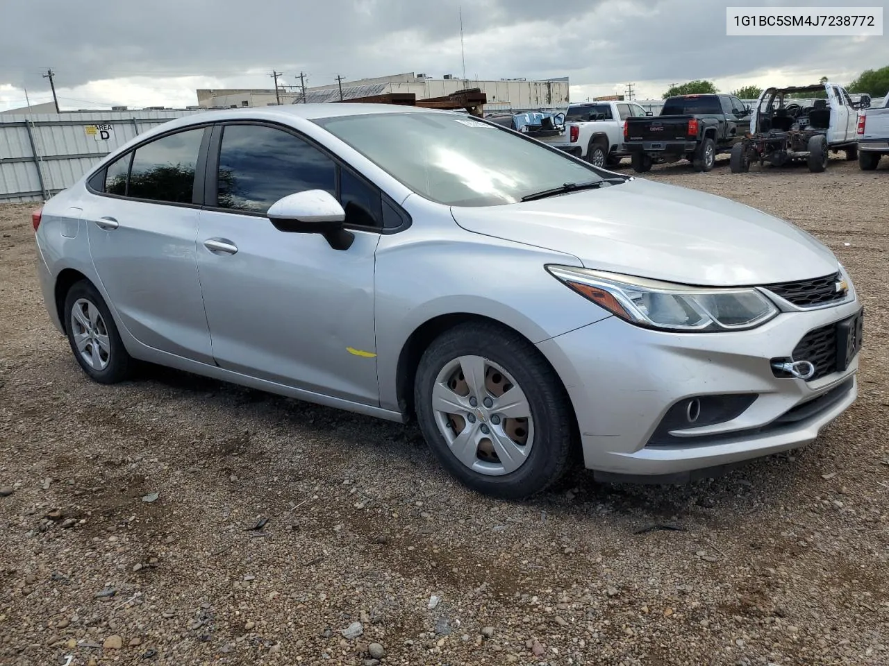 2018 Chevrolet Cruze Ls VIN: 1G1BC5SM4J7238772 Lot: 72576094