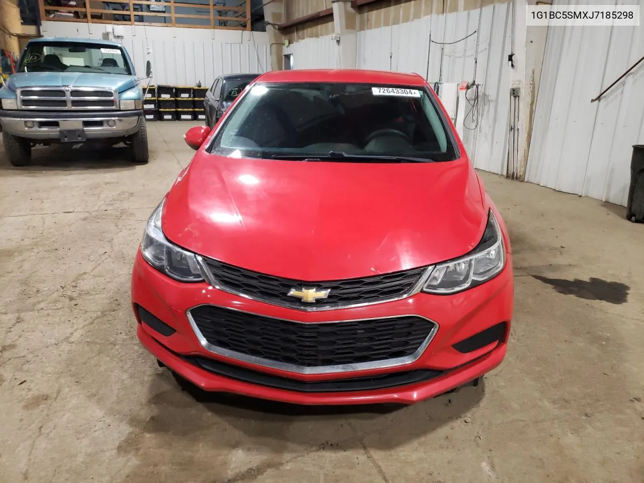 2018 Chevrolet Cruze Ls VIN: 1G1BC5SMXJ7185298 Lot: 72643304