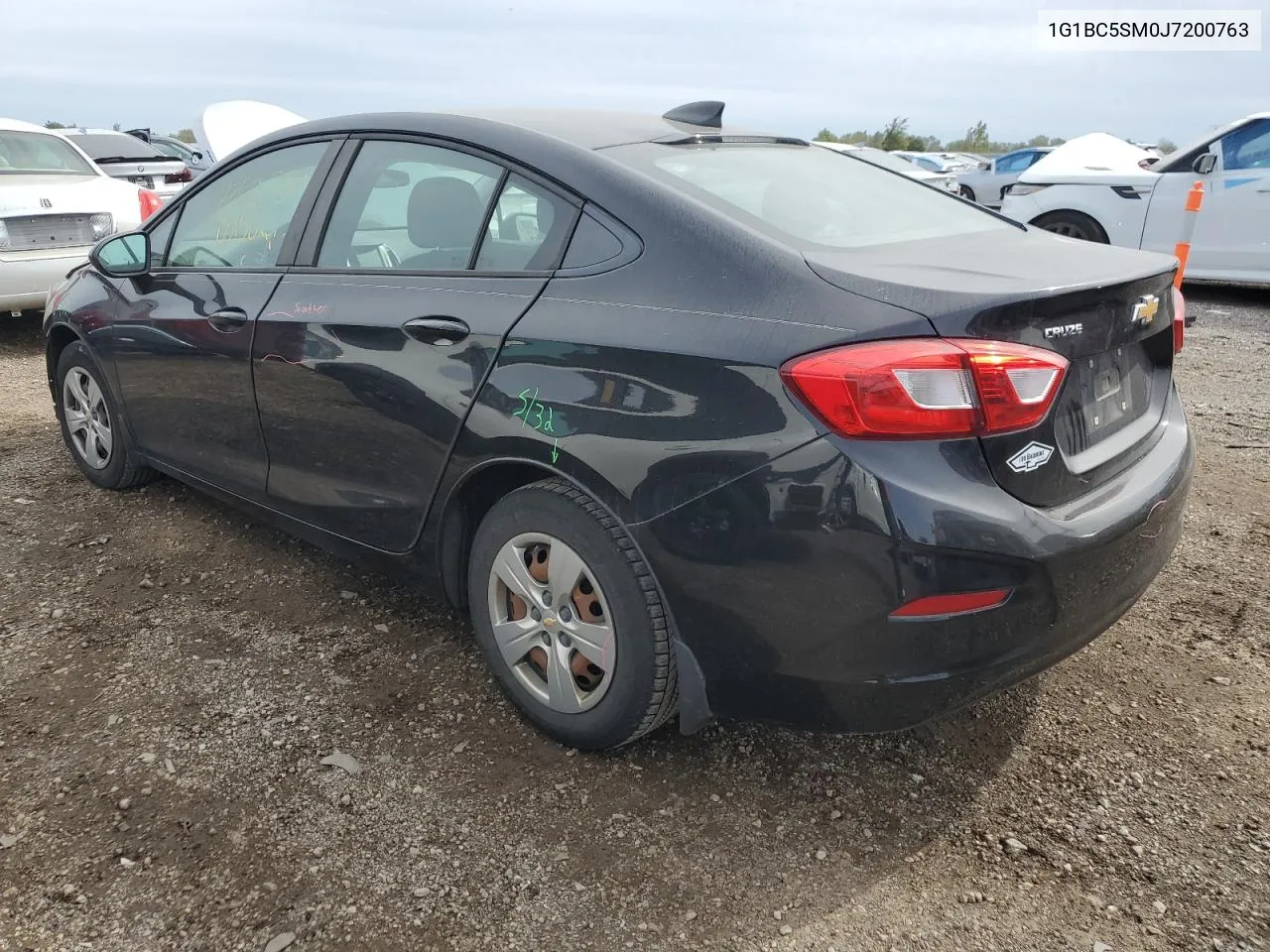 2018 Chevrolet Cruze Ls VIN: 1G1BC5SM0J7200763 Lot: 72687604